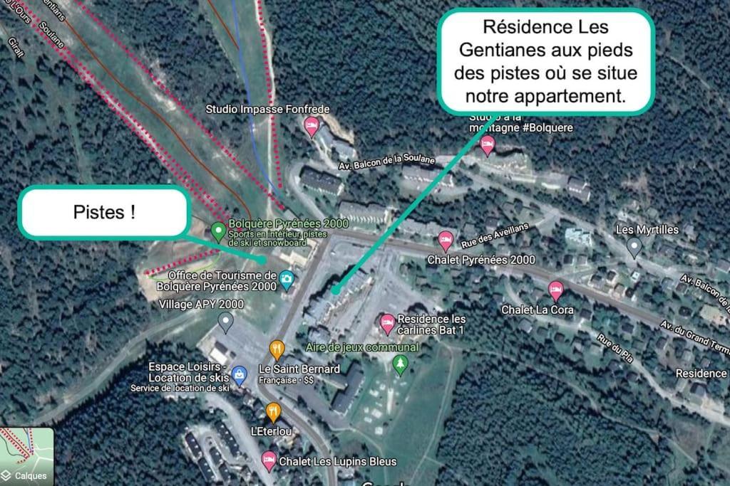 T2 Aux Pieds Des Pistes De P2000 Lejlighed Bolquere Pyrenees 2000 Eksteriør billede